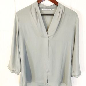 Violet and Clare dress top in sage green
